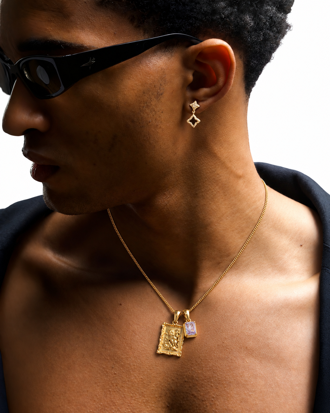 St George x Tokyo Lilac stone - Gold