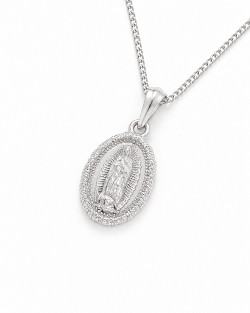 Mini Guadalupe - Silver — angled studio view