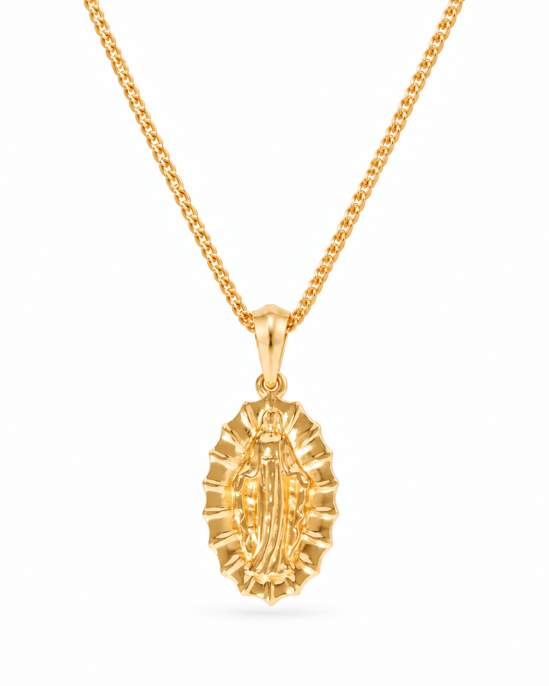 Our Lady of Guadalupe - Gold — straight studio view